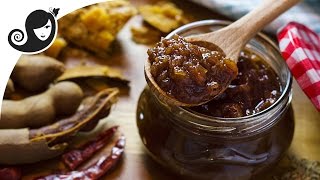 Apple Tamarind Chutney  Sauce sweetened with Date and Jaggery  VeganVegetarian Recipe [upl. by Adnalu914]