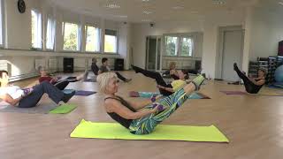 Pilates mit Hanteln Pilates with Weights [upl. by Cassey]