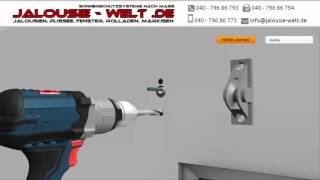 JALOUSIEWELTDE  Vorbaurollladen mit Seilzug Wandmontage Typ A Anleitung [upl. by Pravit]