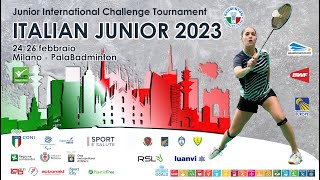 ITALIAN JUNIOR 2023  Court 1 Live [upl. by Eibocaj]