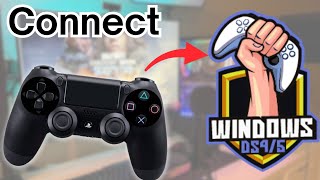 Connect PS4 Controller to PC Using DS4Windows [upl. by Ariahaj349]