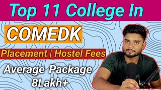 Top 10 Colleges in COMEDK 2023 by Placement I Average Placement  8 Lac [upl. by Brosy]