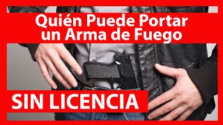 SEDENA México  Portación de Arma de Fuego  Quién puede SIN LICENCIA [upl. by Dustman]