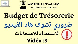 Budget de Trésorerie  ضروري تشوف هاد الدرس مهم جدا [upl. by Leugar257]