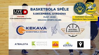 BK Ķekava RAMIRENT Nacionālās Basketbola līgas 20232024 spēle BK Ķekava vs Bertānu Valmieras BS [upl. by Vinnie]