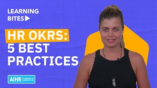 HR OKRs 5 Best Practices  HR Objectives amp Key Results [upl. by Zilber164]