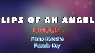 LIPS OF AN ANGEL  Hinder KARAOKEO VERSION [upl. by Panther]