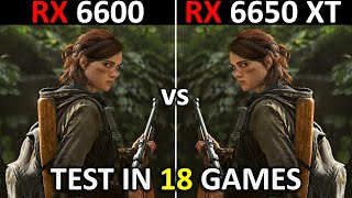 RX 6600 vs RX 6650 XT  Test in 18 Games  1080p  Which One is Better 🤔  2024 [upl. by Platon]