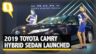 2019 Toyota Camry Hybrid Electric Sedan Launched  The Quint [upl. by Curson]