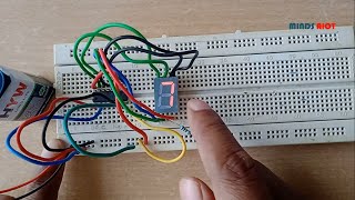 BCD to 7Segment Decoder Experiment on Breadboard [upl. by Inoliel]