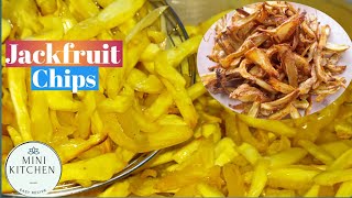 Jackfruit Chips Recipe  How to make crispy Jackfruit Chips  Mini Kitchen Recipe [upl. by Erdrich333]