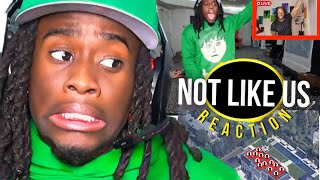 REACTION Kai Cenat Reacts to Kendrick Lamar  Not Like Us [upl. by Angelle]