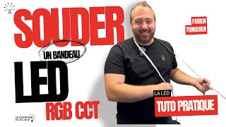 Comment souder un bandeau LED RGB CCT [upl. by Adnilab]