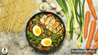 🍲 Ramen au poulet amp aux œufs [upl. by Coray]