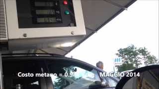 Fare il pieno di metano con Fiat Punto Natural Power [upl. by Elbring]