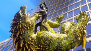 SpiderMan 2  Lizard Chase Scene Transformation amp Boss Fight 4K [upl. by Loseff]