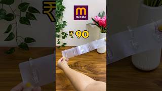 Self Adhesive Transparent Hanger 😱😍 shorts meesho home meeshohaul viral meeshofinds new [upl. by Niwled]