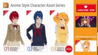 Anime Style Character Asset Series PV English ver by Game Asset Studio [upl. by Wynne22]