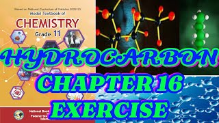 HYDROCARBON🌴 CHAPTER 16🌹EXERCISE🧪⚗️SOLUTION✨🌴CHEMISTRY✨🌟CLASS 11🥀 NBF✈️FEDERAL BOARD [upl. by Aicirtal]