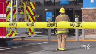 Firefighters respond to fire at Walmart in Lompoc [upl. by Cardwell764]