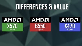 AMD B550 X570 and x470 chipset specs amp performance differences Is it worth the upgrade [upl. by Ardnekahs]