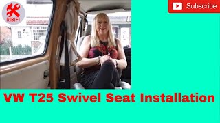 VW T25 Swivel Seat Base Final Installation [upl. by Ferrigno]