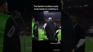 The Sanders brothers lay hands on a Texas Tech ball boy 👀 [upl. by Aneelehs]