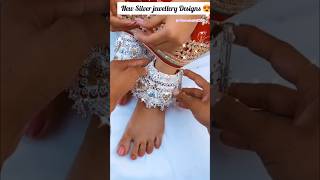 New silver jewellery set silveranklet silverpayal payal bridalpayaldesign Ritamahato2000 [upl. by Yclek]