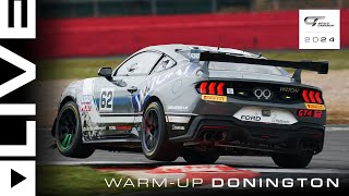 LIVE  Warmup  Donington Park  2024 British GT [upl. by Joell]