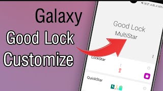 Samsung good lock features  Samsung good lock customize MultiStar [upl. by Emili]