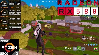 RX 580 8GB  Ryzen 5 5500  Fortnite Chapter 2 Remix Performance Mode [upl. by Assylem]