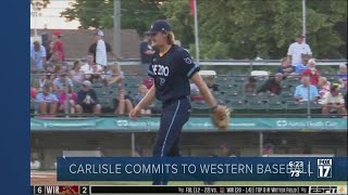 Sam Carlisle commits to Western baseball [upl. by Hibbert]