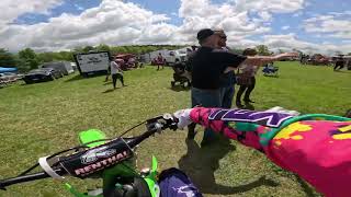 Lamoka Lake Vintage MX Race moto 1 and 2 Ryder Jankowski [upl. by Alaecim]