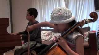 Sisi age 7 ABRSM Grade 5 cello Standchen Franz Schubert [upl. by Gnagflow]