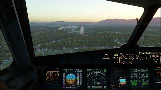 SAS Airbus A321 Landing at Geneva Airport  XPlane 12 [upl. by Olsson]