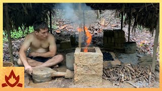 Primitive Technology Water Bellows smelt [upl. by Etom551]