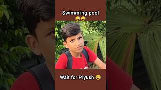 Swimming pool 😂souravjoshivlogs7028 shorts youtubeshorts [upl. by Clive]