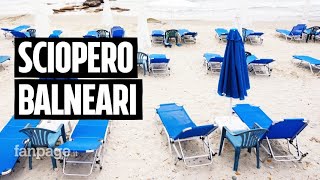 Sciopero balneari 9 agosto cosa sta succedendo e perché il governo rinvia il tema delle spiagge [upl. by Askwith]