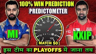 PREDICTION  MATCH 50  MI VS KXIP  MATCH PREDICTION  PLAYING 11 KXIP VS MI [upl. by Newsom]