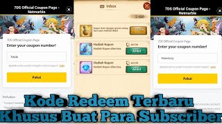 Cara Pakai Kode Redeem Terbaru  7DS GRAND CROSS [upl. by Tisbee238]