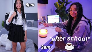 MY AFTER SCHOOL NIGHT ROUTINE 2021  Tiana Wilson 🌙🤍 [upl. by Nairolf]