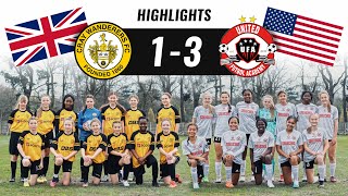 Cray Wanderers U13 Girls VS UFA U14 Girls  1  3  HIGHLIGHTS  🏴󠁧󠁢󠁥󠁮󠁧󠁿 UK vs USA 🇺🇸 [upl. by Ardis807]