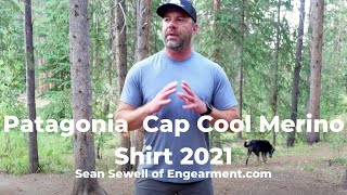 Patagonia Capilene Cool Merino Shirt Review  Sean Sewell of Engearment [upl. by Attelrahs]