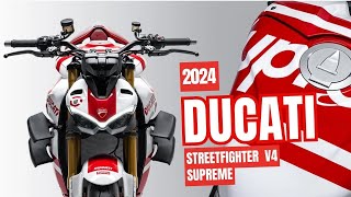 2024 Ducati Streetfighter V4 Supreme  The Ultimate Blend of Performance and Style  Motorbikespace [upl. by Lotsirk458]