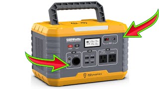 FJDynamics Portable Power Station 500W Peak 1000W 519Wh Backup Battery Power Station [upl. by Akapol49]