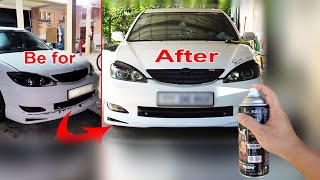 Repair Front Bumper Lip For My Camry 2002 Modified [upl. by Enomor]