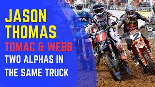 Two Alphas in the Same Truck  Jason Thomas on Eli Tomac and Cooper Webb ahead of the 2024 Season [upl. by Hermy605]