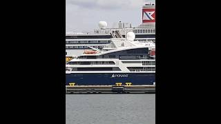 MV Le dumont Durville leaving Tallinn tallinn cruiseship cruise ship travel [upl. by Siduhey]