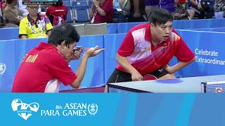 Table Tennis Day 3 Mens Doubles  Class 10 Group B Match 5  8th ASEAN Para Games [upl. by Marlin]