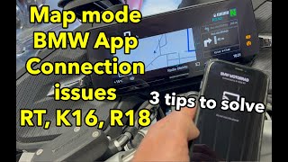 Solve map mode connection issues with BMW Motorrad Connected App and R1250RT K16 R18 [upl. by Siul]